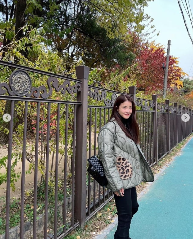 '외식사업가♥' 이시영, 오늘 포인트는 호피....의상디자인학과 남다른 패션감각[TEN★]