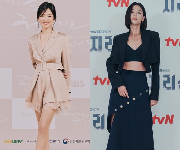 배우 송혜교(왼쪽)와 전지현/ 사진=SBS, tvN 제공