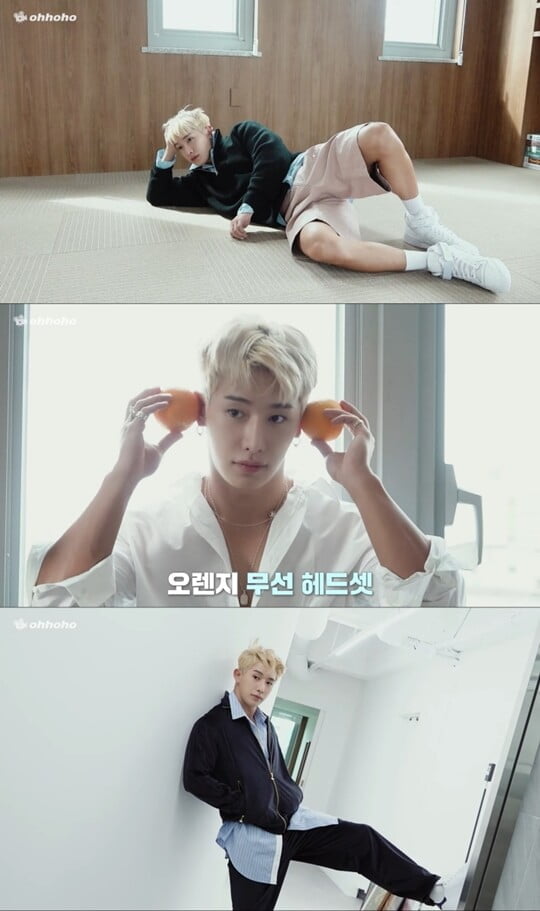 원호, 셔츠 사이로 드러난 우월한 피지컬…화보 촬영 현장 공개