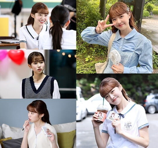 최지수, 과즙미 넘치는 상큼발랄 비하인드 컷 공개 ('하트가 빛나는 순간')