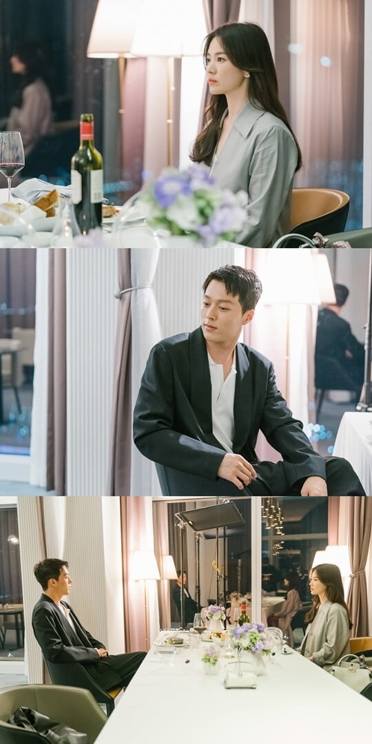 송혜교X장기용, 드디어 첫 만남 포착…특별한 인연 시작 ('지헤중')