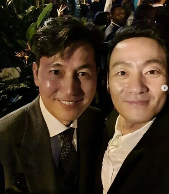 박해수, 정우성·이정재·정호연과 셀카 공개…훈훈함의 정석 [TEN★]