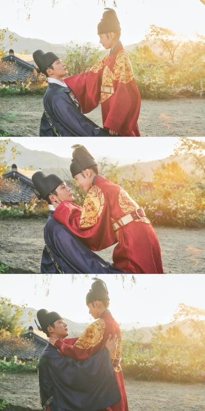 "이 마음, 감당하겠다" 박은빈♥로운, '입맞춤 엔딩' 비하인드컷 공개 ('연모')