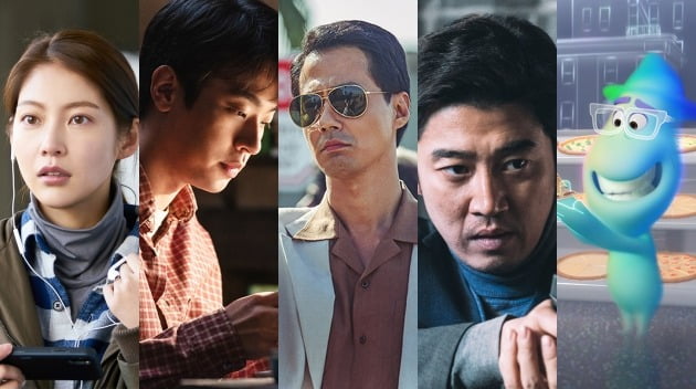 영화 '혼자 사는 사람들'(왼쪽부터), '기적, '모가디슈', '유체이탈자', '소울' 스틸 / 사진제공=각 영화 배급사