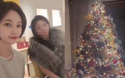 '재결합 후 임신' 황정음, 몸에 살 좀 붙은 듯…이른 크리스마스 파티 [TEN★]