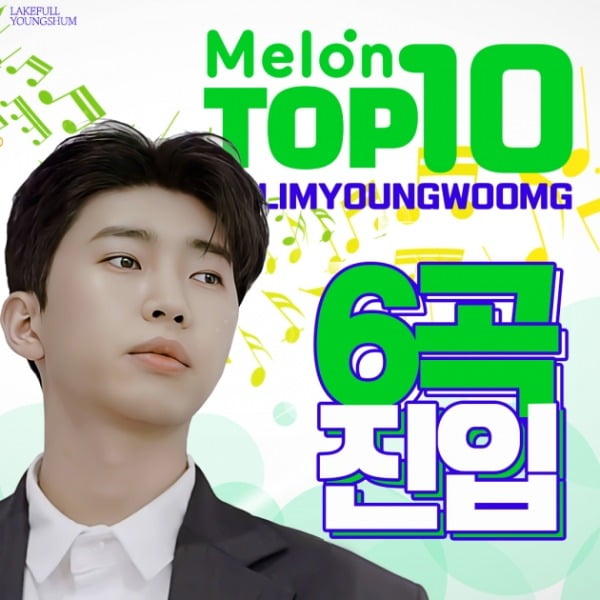 임영웅, 멜론 TOP 100 中 6곡 진입...히어로 파워