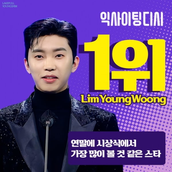 임영웅, '연말 시상식서 가장 많이 볼 것 같은 스타' 1위