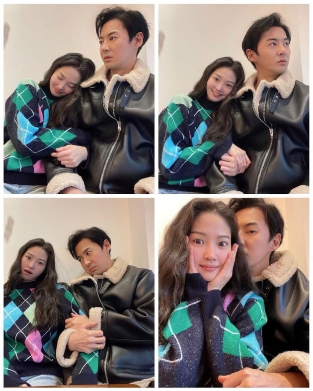 전진♥류이서, 머리카락 내음마저 향기로운 신혼…팔짱 꼭 끼고 카페 데이트 [TEN★]