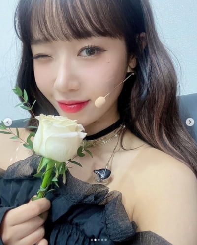 최유정, 꽃을 든 꽃...점점 더 과감해진 의상[TEN★]