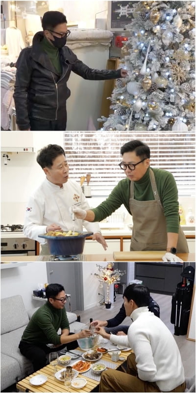 '기러기 아빠' 윤다훈, 연말 파티에 9살·14살차 '셀럽' 초대 ('살림남2')