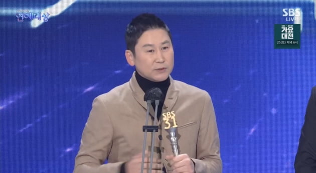 '올해의 예능인상' 신동엽 "탁재훈X이상민, 대상 받을까봐 긴장" ('SBS 연예대상')