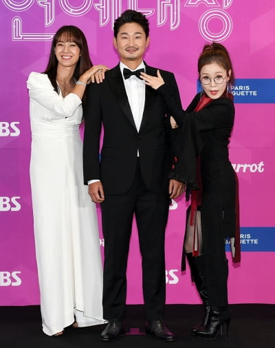 [TEN 포토] '골때녀' 박선영-이천수-박슬기 'FC 원더우먼 대표'