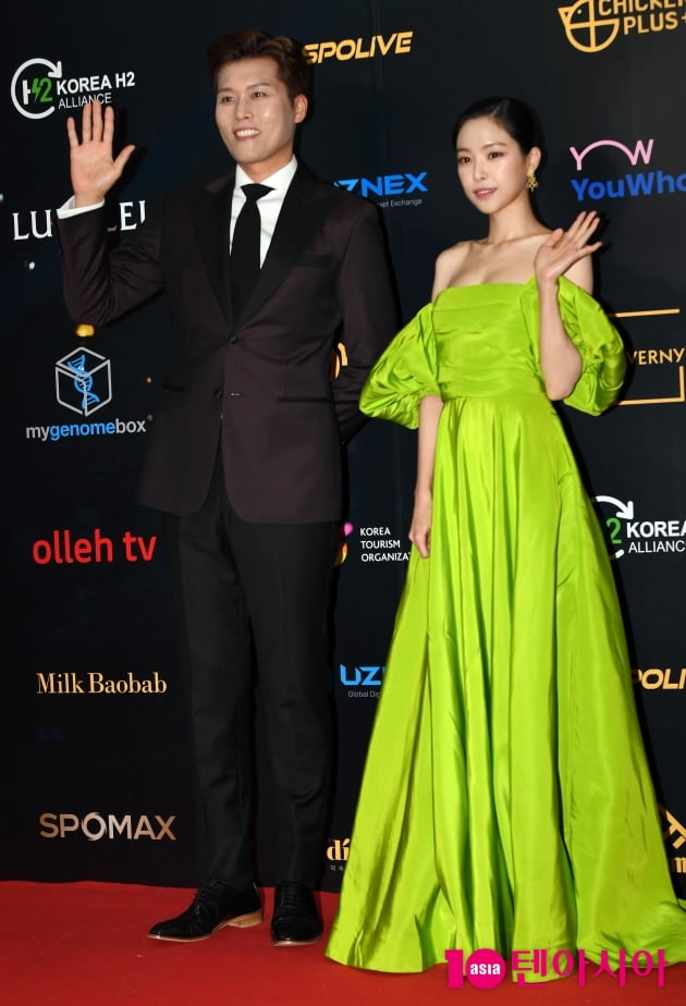 [TEN 포토] 김일중-손나은 '아시아모델어워즈 2MC'