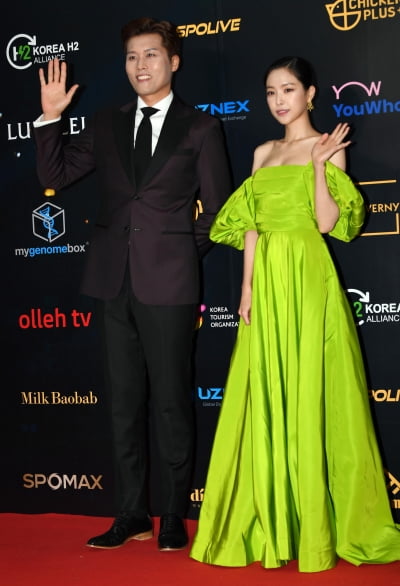 [TEN 포토] 김일중-손나은 '아시아모델어워즈 2MC'