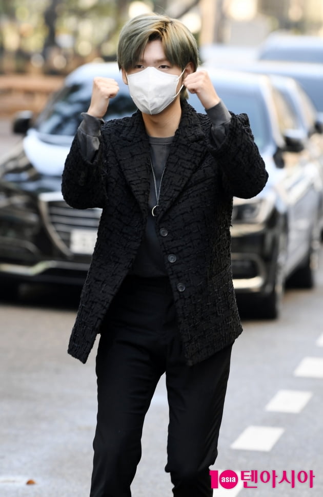 [TEN 포토] 가호 '녹화 잘할께요 파이팅!'