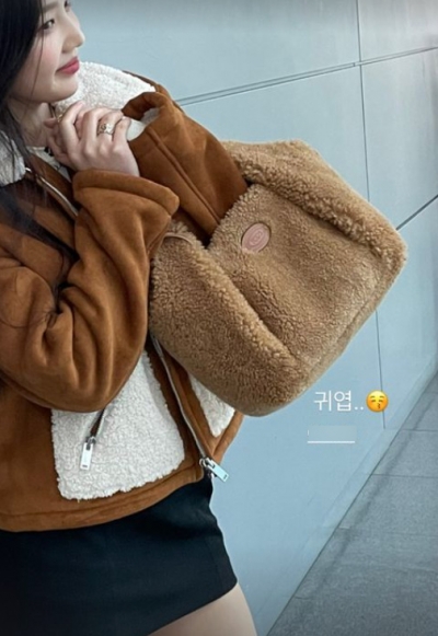 '크러쉬♥' 조이, 겨울에도 포기 못하는 초미니...물오른 미모[TEN★]