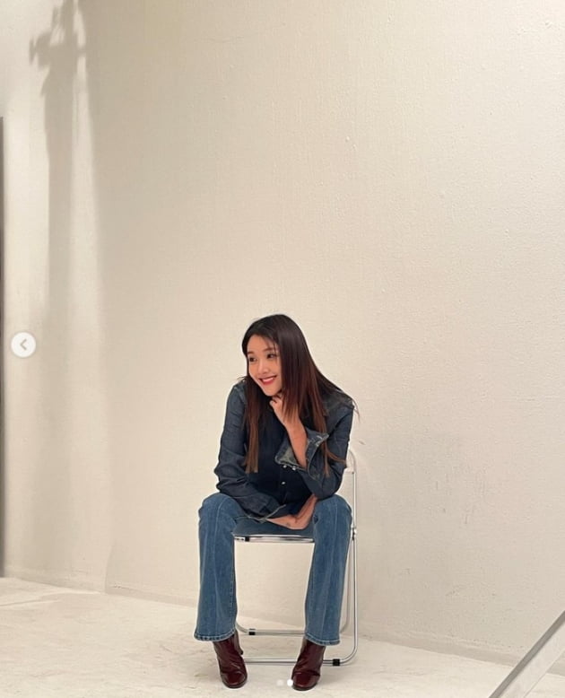 '-23kg 유지' 김빈우, 청청패션도 완벽하게 소화...즐거움만 생각하기[TEN★]
