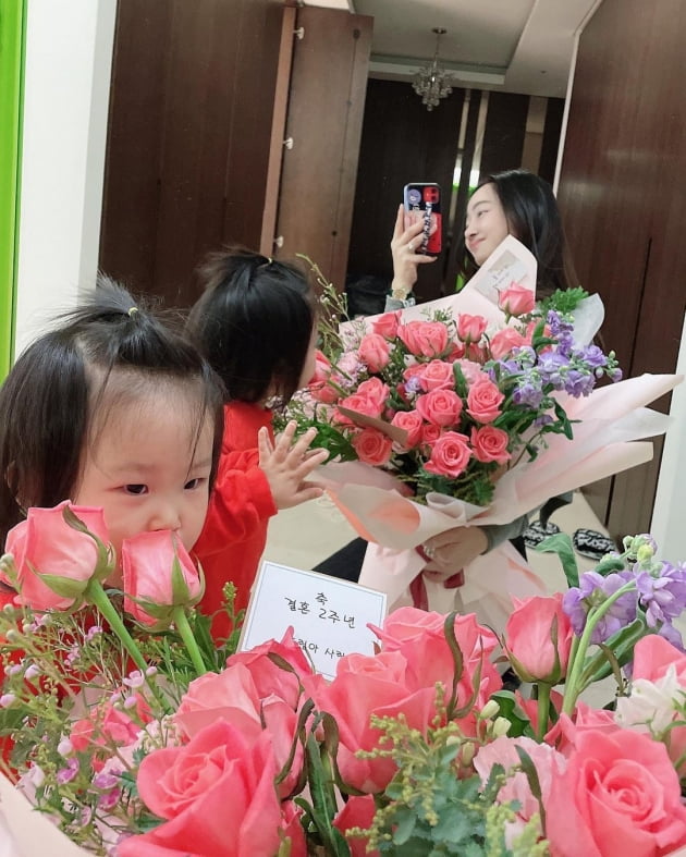 "나의 sweety" 서효림, ♥정명호와 결혼 2주년…뱃속에 있던 딸이 벌써 3살 [TEN★]