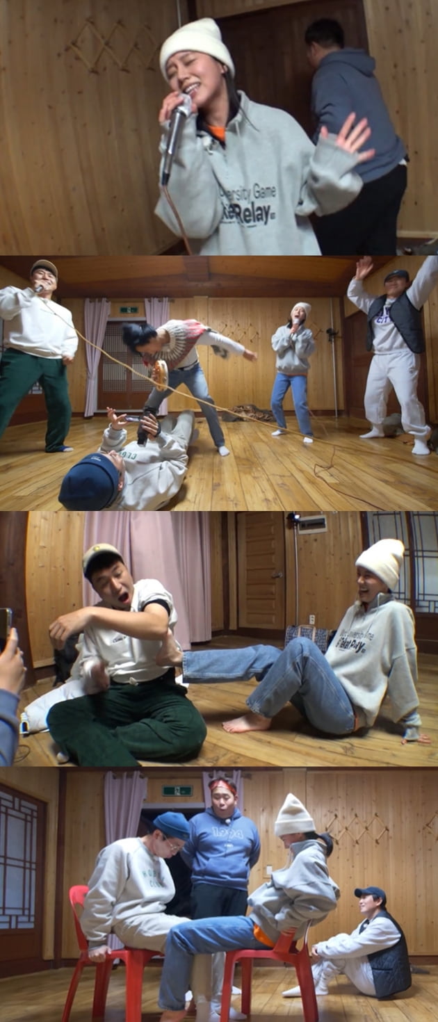 딘딘, 혜리와 허벅지 씨름하다 무슨 일? "방송 나가면 안돼" ('1박 2일')
