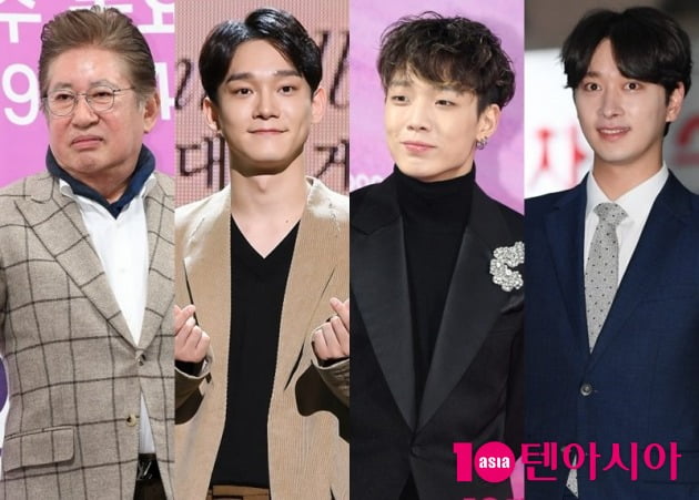 김용건, 엑소 첸, 아이콘 바비, 황찬성 / 사진=텐아시아DB