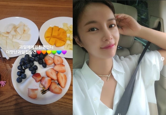 '둘째 임신'황정음, 식욕폭발 과일사랑...더 맛난 과일집 발견[TEN★]