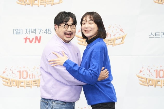개그맨 강재준, 이은형./사진=tvN '코미디빅리그'