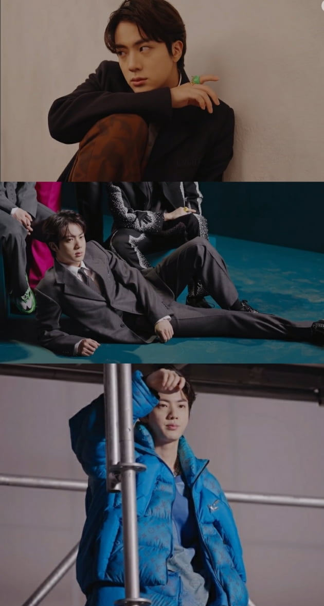 고혹적 美의 남신 방탄소년단 진, 눈부신 매력[TEN★]
