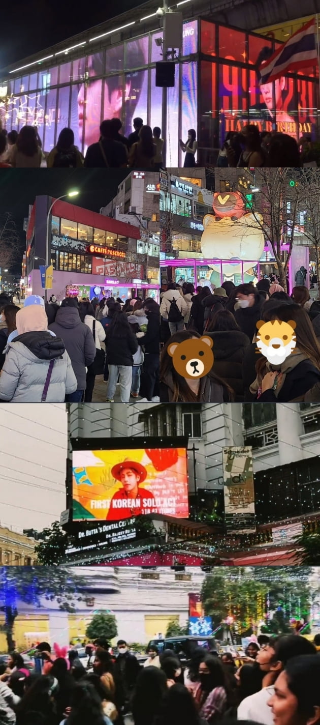 방탄소년단 뷔, 생일 글로벌 랜드마크 화려하게 장식..월드와이드트렌드 장악