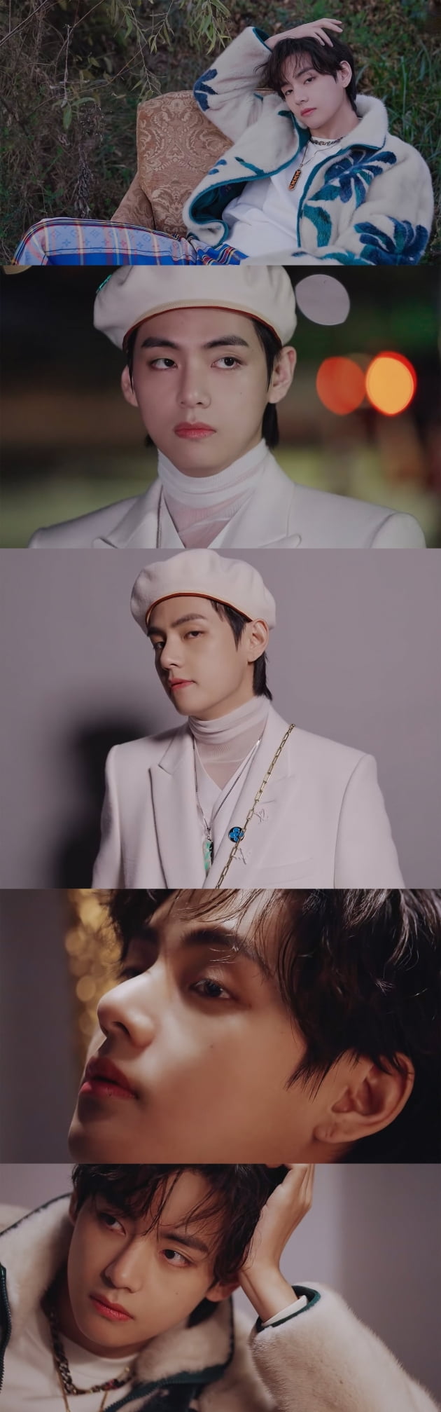 방탄소년단 뷔, 뒷모습마저 시선집중 美친 카멜레온 화보장인