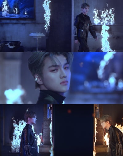 드리핀 차준호, 뜨거운 불길 속 화려한 비주얼...'Villain'으로 변신