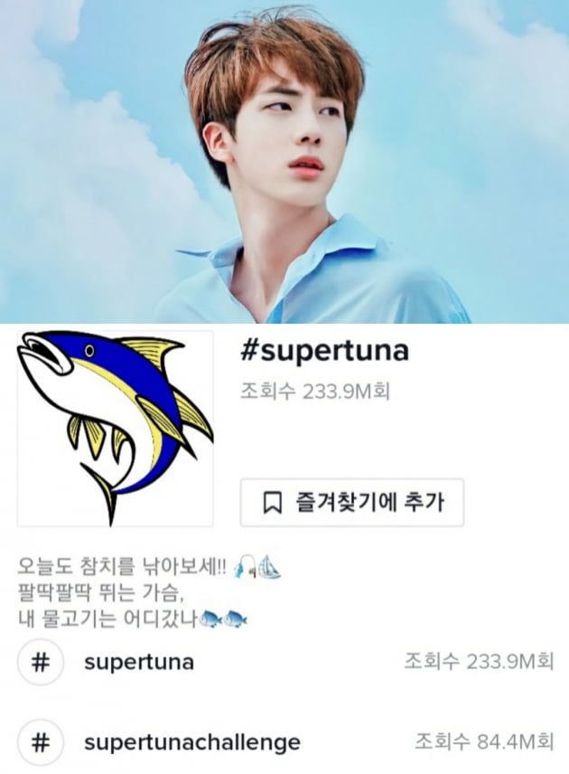 방탄소년단 진, 자작곡 '슈퍼 참치' 유튜브 '4000만뷰 슈퍼파워'