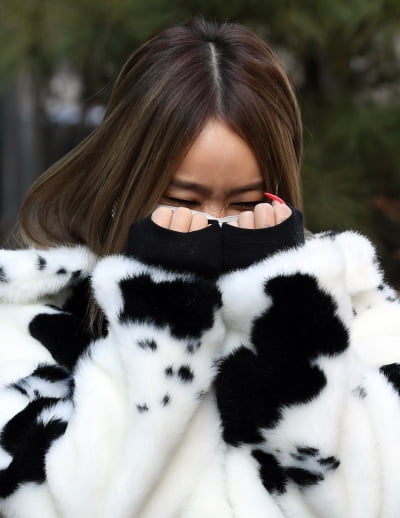 [TEN 포토] 효린 '부끄 부끄'