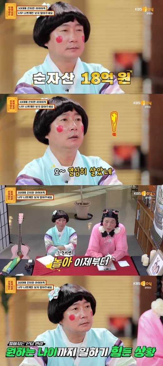 '물어보살' 파이어족 고민/ 사진=KBS Joy 제공