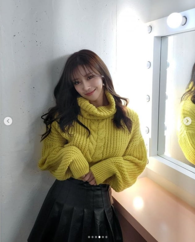 이미주, 화사함과 섹시의 공존...점점 말라가는 각선미[TEN★]