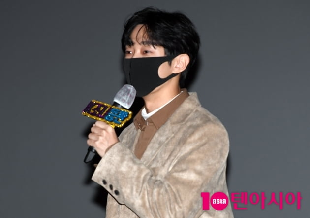 [TEN 포토] 진영 '무대인사 왔어요'