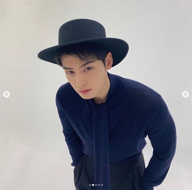 차은우, 얼굴 천재 카우보이 모자까지 찰떡...오늘도 멋짐[TEN★]