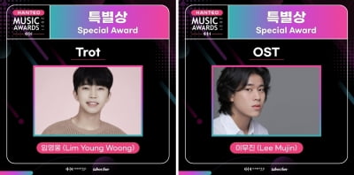 임영웅, 새해부터 상 수집…'2021 한터뮤직어워즈' 트로트 부문 특별상