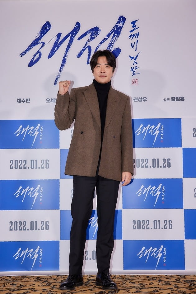 12일 서울 신천동 롯데시네마 월드타워에서 영화 '해적2' 언론시사회가 열렸다. 배우 권상우. / 사진제공=롯데엔터테인먼트