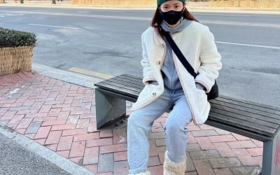 '외식사업가♥' 이시영, 이 정도 한파엔 양털부츠면 거뜬 [TEN★]
