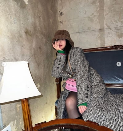 노제, 핑크빛 미모...추워 추워[TEN★]
