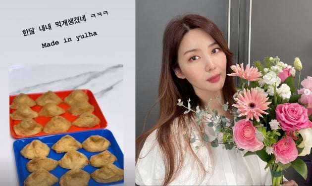 '한재석♥' 박솔미, 두 딸이 만들어준 요리...행복한 일상[TEN★]