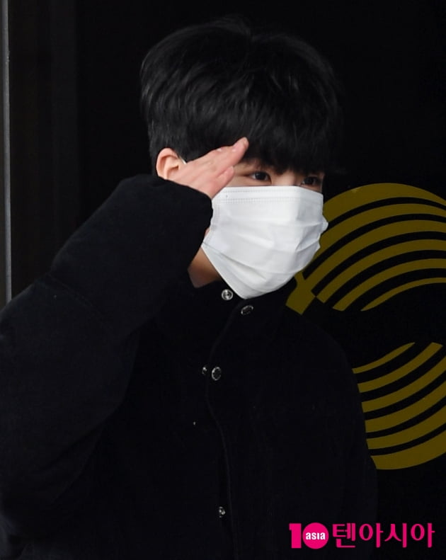 [TEN 포토] 정동원 '녹화 잘 하겠습니다'