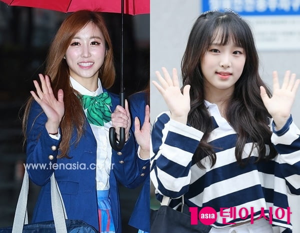 코코소리 출신 이코코 (왼쪽), 최예나 / 사진=텐아시아DB