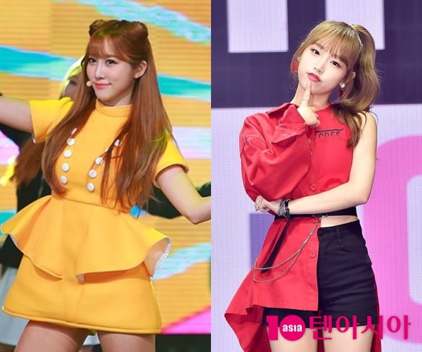 코코소리 출신 이코코 (왼쪽), 최예나 / 사진=텐아시아DB