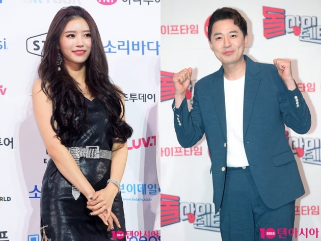 가수 이미주(왼쪽)와 방송인 붐/ 사진=텐아시아 DB