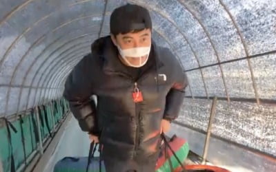 정성윤, 딸 모아의 썰매견? "허리 끊어질 것 같아" ('살림남2')