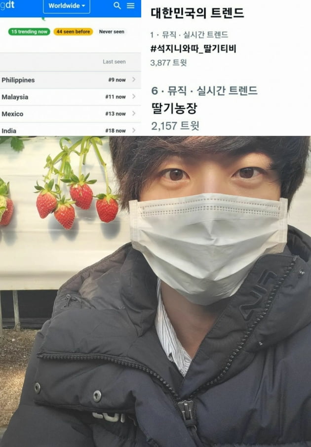 방탄소년단 진, "딸기 밭에 간 이유는?" ..美 인스타그램 인플루언서 TOP20