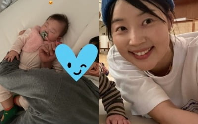 한지혜, ♥검사 남편+6개월 딸 나란히 낮잠 든 모습만 봐도 행복 "사랑스러워" [TEN★]