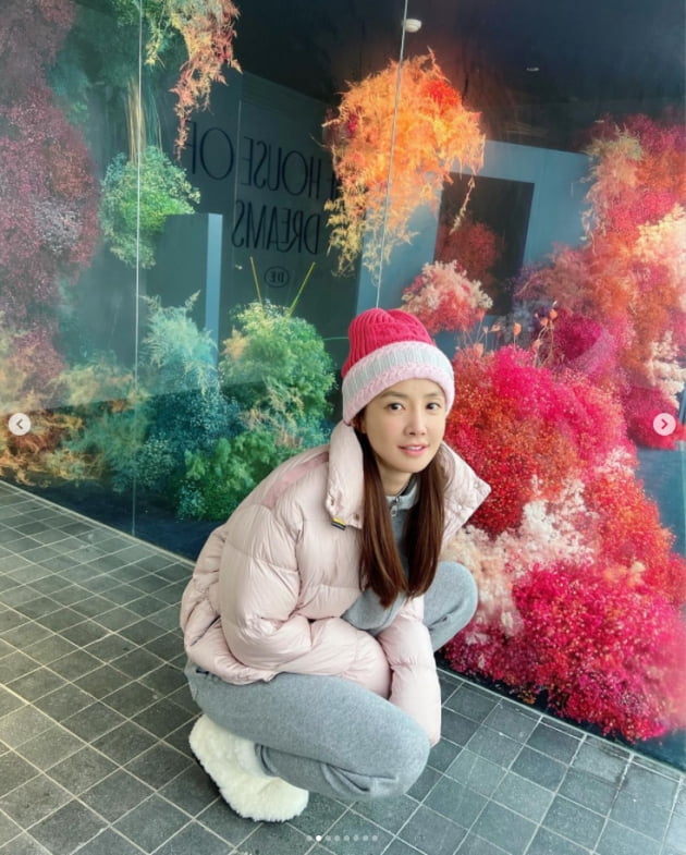 '사업가♥' 이시영, 명품 C사 모자로 완성한 러블리 성냥개비 패션 "따뜻" [TEN★]