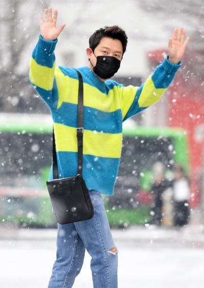[TEN 포토] 토니안 '동물농장 녹화 왔어요'